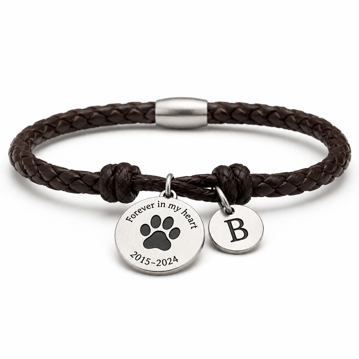 Personalized Paw Print Charm Bracelet – Pet Memorial Gift