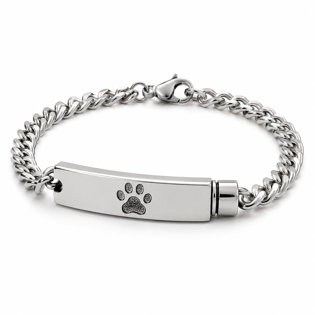Pet Cremation Bracelet – Engraved Memorial Ash Jewelry