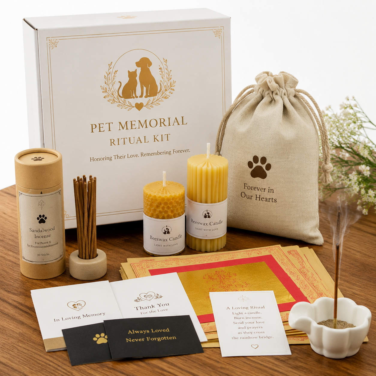 Spirit Tribute Ritual Kit – Premium Pet Memorial Ceremony Set - Pet Memorial Product