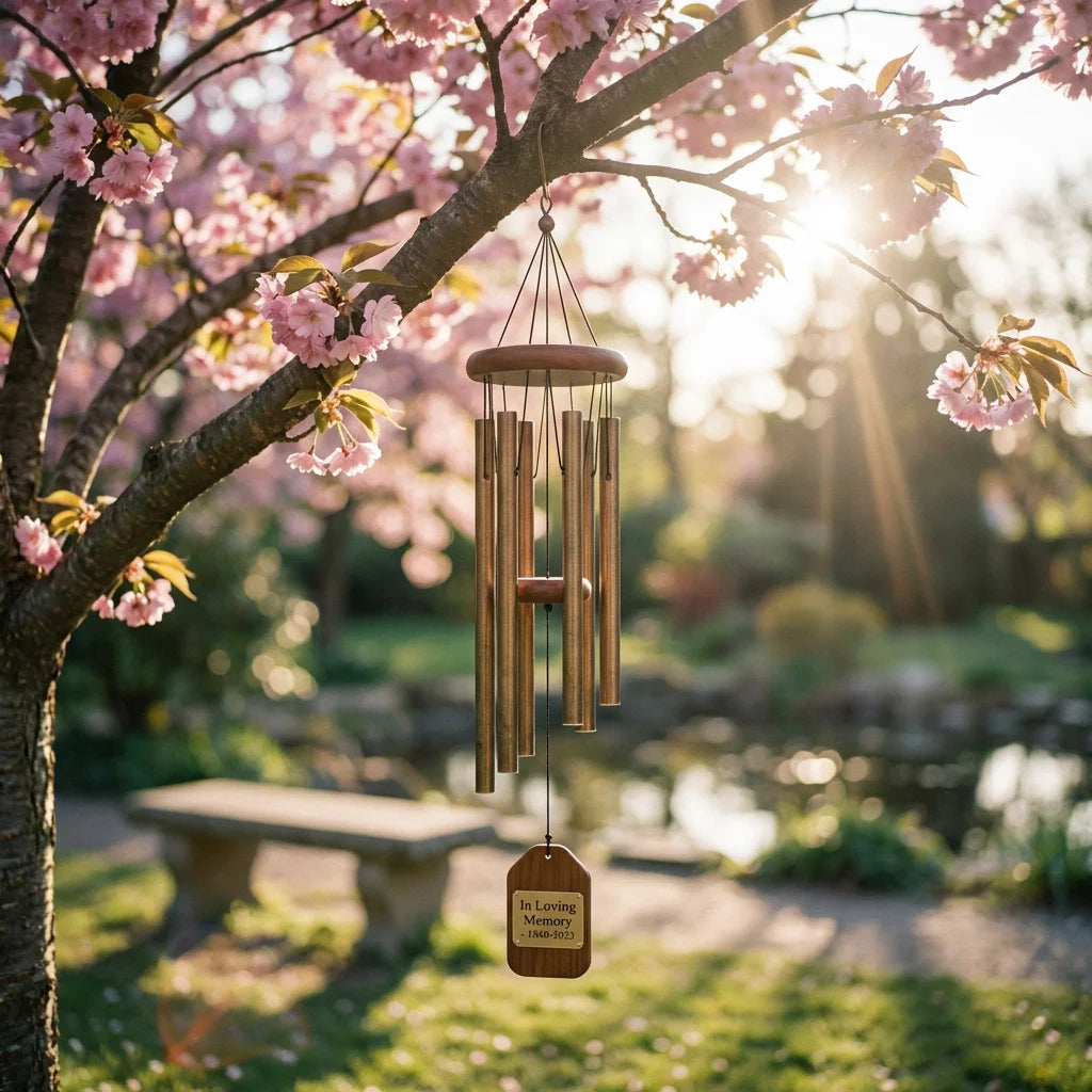 Personalized Memorial Wind Chimes – Custom Pet Loss Sympathy Gift - Wind Chimes - Pawtuary (View 4)