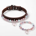 Crystal Heart Bond Collar — Rainbow Love