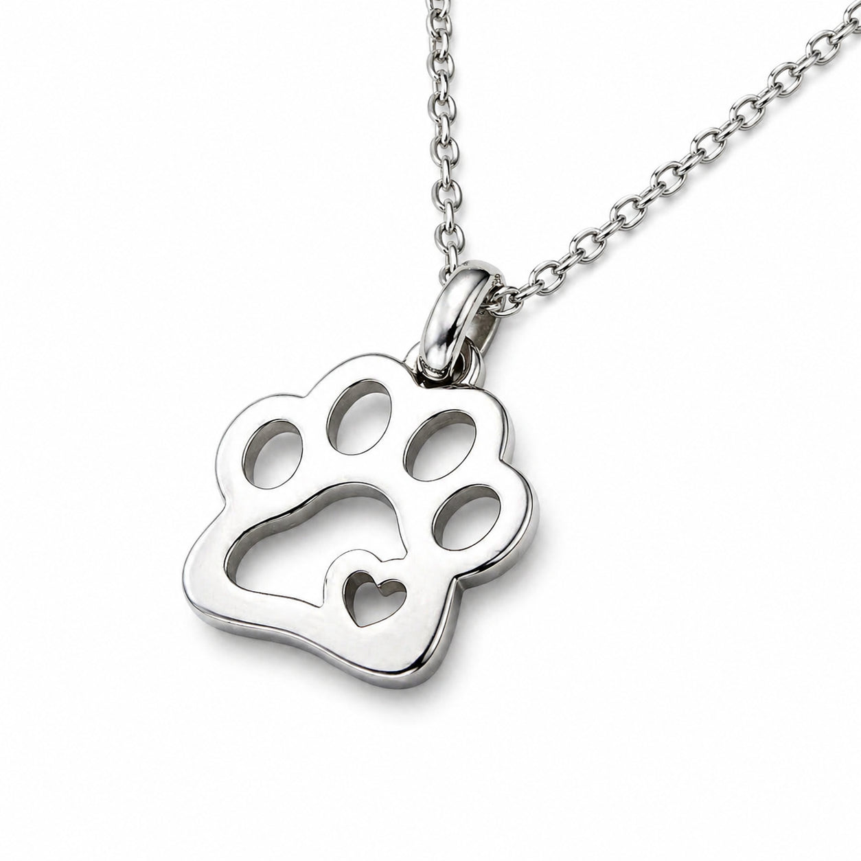 Paw Print Cremation Necklace – Pet Memorial Jewelry, Ash Kee