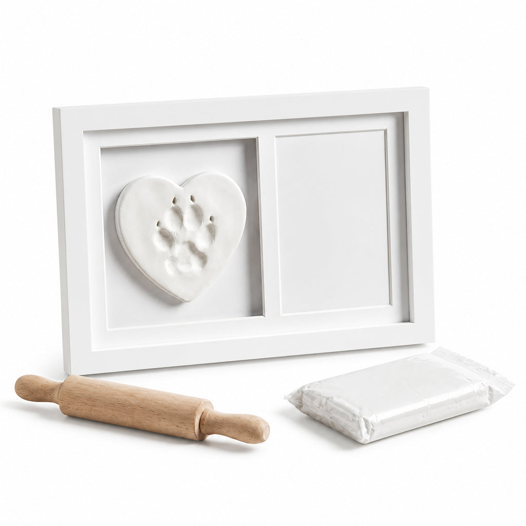 Pet Paw Print Kit – No-Mess Clay Impression, Dog & Cat Memorial Keepsake Gift