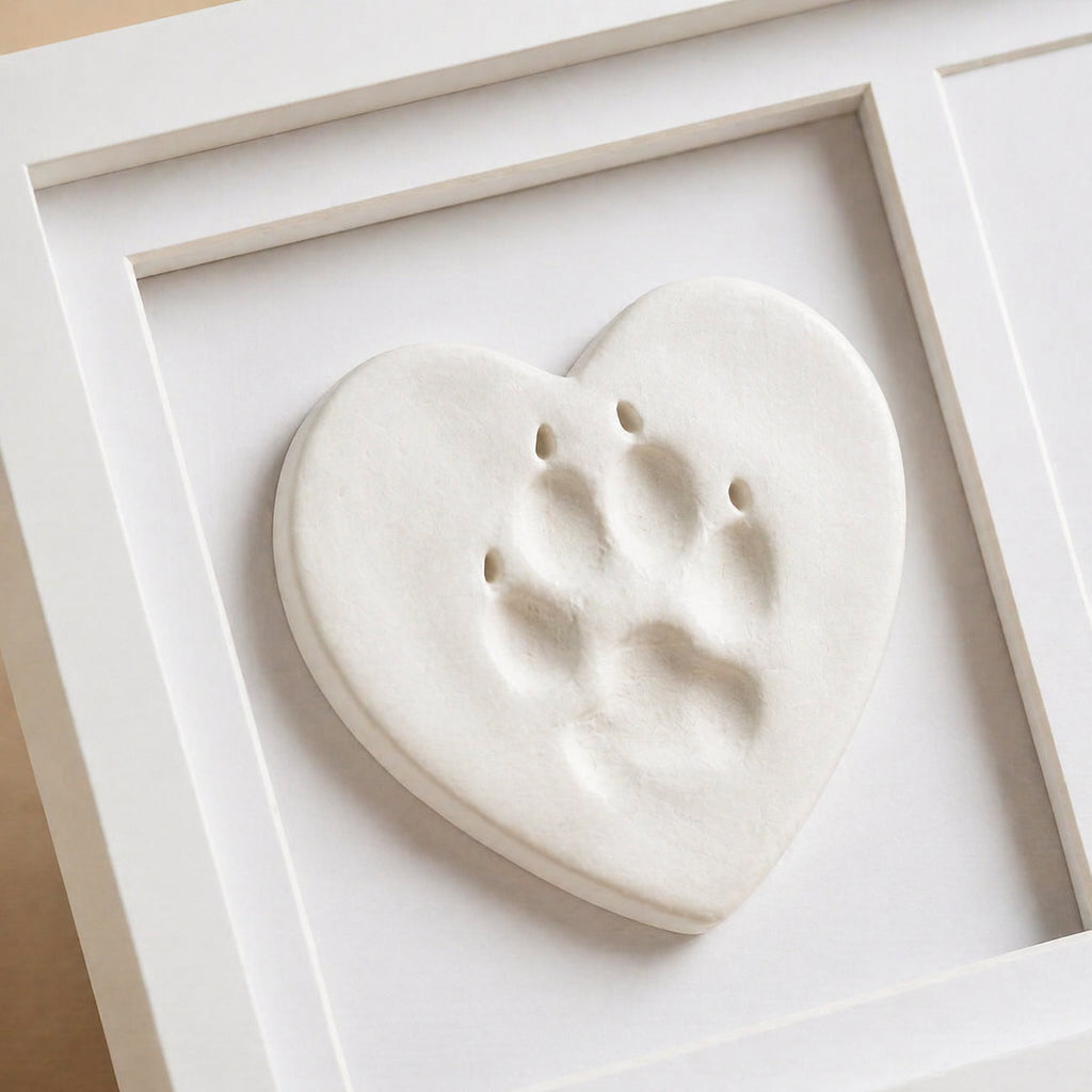 pet-paw-print-impression-kit-with-wooden-display-frame-diy-keepsake variation