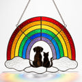 Rainbow Bridge Stained Glass Suncatcher – A Beam of Eternal Memory