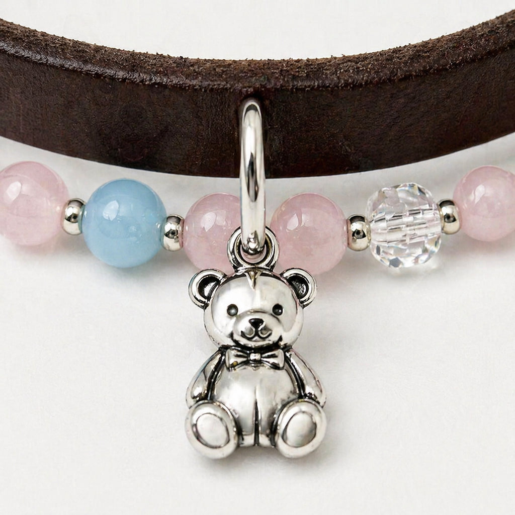 silver-bear-bond-collar-teddy-love-set variation