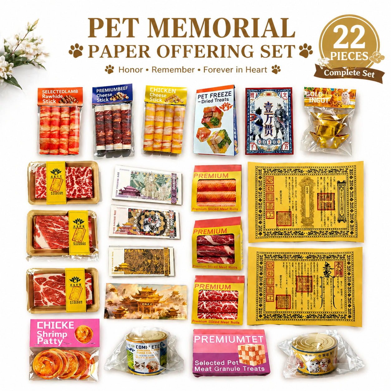 Spirit Offering Bundle – 22-Piece Pet Memorial Set