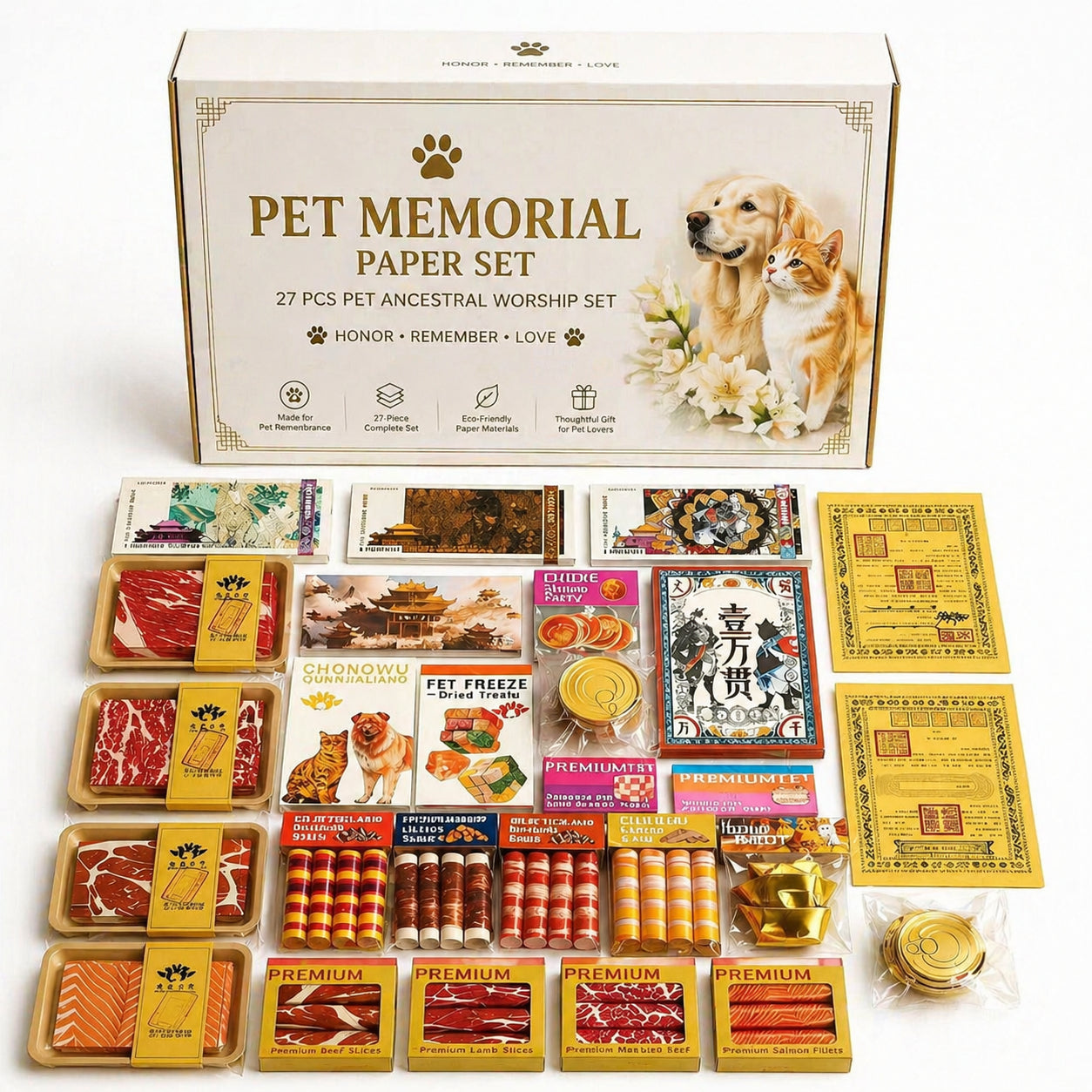 Spirit Offering Bundle – 27-Piece Luxury Pet Memorial Set